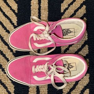 Vans Women's Bright Pink Sneakers
